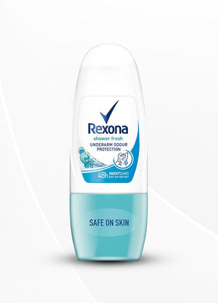 Rexona Shower Fresh Underarm Odour Protection Roll On for Unisex, 25ml