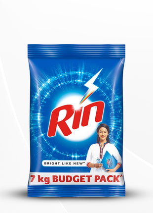 Rin Advanced Detergent Powder | Laundry Detergent For Bright & Dazzling White Clothes | 7 kg Pack