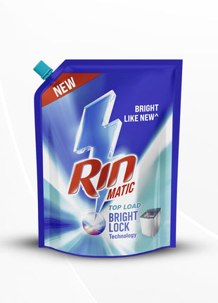 Rin Detergent Liquid - Top Load 2L Pouch