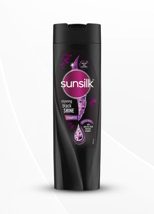 Sunsilk Stunning Black Shine Shampoo, With Amla+Oil, Pearl Protein & Vitamin E, 360 ml