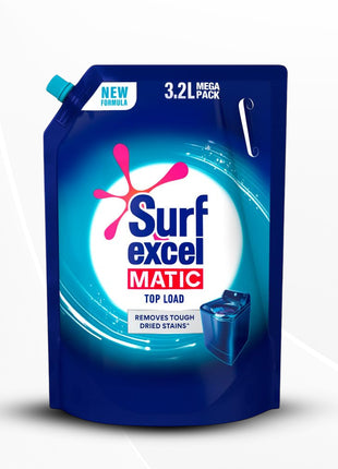 Surf Excel Matic Top Load Liquid Detergent Refill - Mega Pack 3.2 L