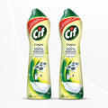 Cif Lemon Abrasive Surface Cleaner Cream for Kitchen & Bathroom, 500ml 2 pack