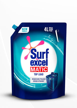 Surf Excel Matic Top Load Liquid Detergent Refill Pouch 4L