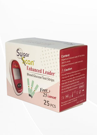 Thyrocare Sugarscan 25 Blood Glucose Test Strip with 25 Lancet Free