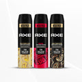 Axe Intense Deo Bodyspray 215 ml & Axe Dark Temptation Deo 215 ml & Axe Gold Temptation Deo 215 ml