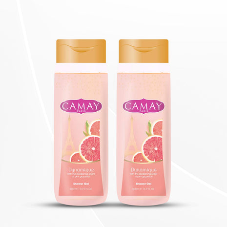 Camay Paris Dynamique Shower Gel, 500 ml (Pack of 2)