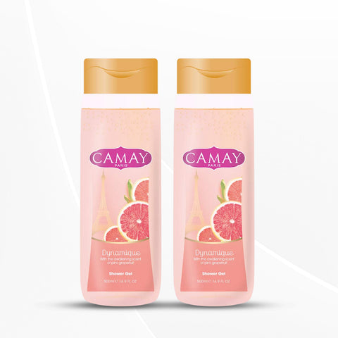 Camay Paris Dynamique Shower Gel, 500 ml (Pack of 2)
