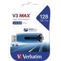 V3 Max USB 3.0 Flash Drive, 128 Gb, Blue
