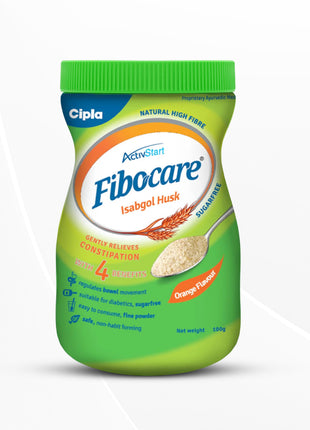 Cipla Fibocare Isabgol Husk Powder | Sugar Free | Relieves Constipation | 100g - Pack of 2