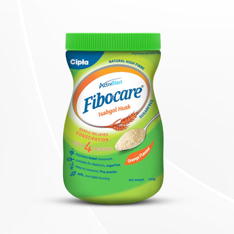 Cipla Fibocare Isabgol Husk Powder | Sugar Free | Relieves Constipation | 100g - Pack of 2