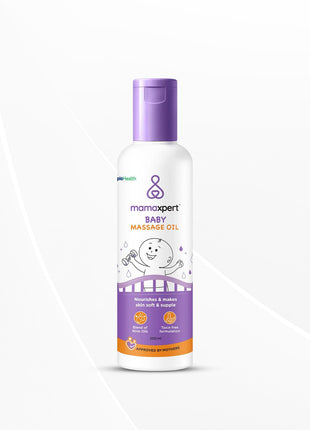 Cipla Health Mamaxpert Baby Massage Oil | Infused with Natural Ingredients 0-5 Years | 200ml