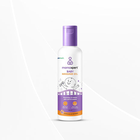Cipla Health Mamaxpert Baby Massage Oil | Infused with Natural Ingredients 0-5 Years | 200ml