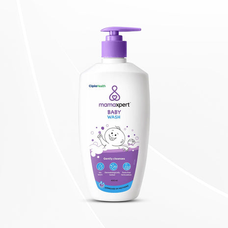 Cipla Health Mamaxpert Baby Wash | Baby body wash for bath 0-5 Years | 400ML