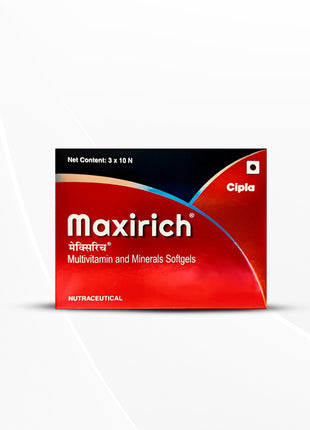 Cipla Maxirich Daily Multivitamin For Men & Women (30 Softgels - 2 pack)
