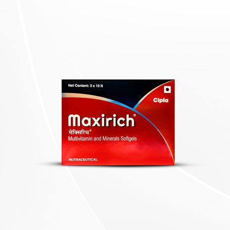 Cipla Maxirich Daily Multivitamin For Men & Women (30 Softgels - 2 pack)