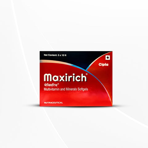 Cipla Maxirich Daily Multivitamin For Men & Women (30 Softgels - 2 pack)