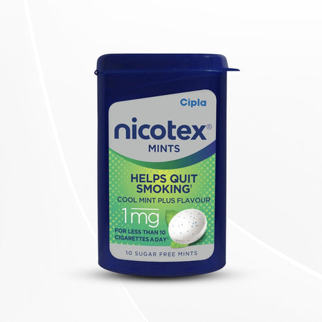 Cipla Nicotex Mints | Nicotine 1mg Lozenges (240 Pcs) | Helps Quit Smoking | Sugar Free | Cool Mint Plus Flavour (10 * 24 Pcs)