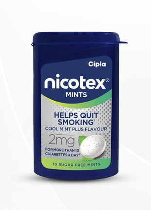 Cipla Nicotex Mints | Nicotine 2mg Lozenges | Cool Mint Plus Flavour 24 pack