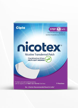 Cipla Nicotex Nicotine Transdermal Patch | 7 Patches