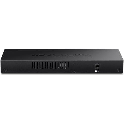 TRENDnet 9-Port Unmanaged 2.5G Switch with 10G SFP+ Port, TEG-S5091, 8 x 2.5GBASE-T Ports, 60Gbps, Wall Mountable, Ethernet Splitter, NDAA & TAA Compliant, Lifetime Protection, Black