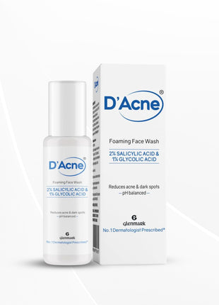 D'Acne Foaming Face Wash, With 2% Salicylic Acid And 1% Glycolic Acid | Prevents Acne|60 Ml