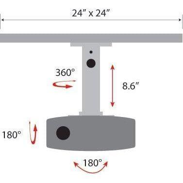 Amer Networks Ceiling Mount for Projector, Electronic Equipment AMRDCP100KIT