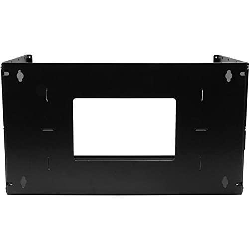 StarTech.com 2-Post 4U Open Frame Wall Mount Network Rack with Built-in Shelf, Wall Mount Data Rack with Adjustable Depth for AV / Computer / IT Equipment, TAA Compliant Server Rack (WALLSHELF4U)