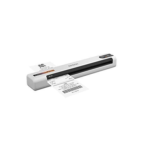 Epson RapidReceipt RR-60 Mobile Color Receipt & Document Scanner with ScanSmart AI PRO Receipt Management & PDF Software for PC & Mac