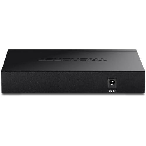 TRENDnet 6-Port Unmanaged 2.5G Switch with 10G SFP+Port, TEG-S5061, 5 x 2.5GBASE-T Ports, 45Gbps SwitchingCapacity, Fanless, Wall Mountable,Lifetime Protection,Black