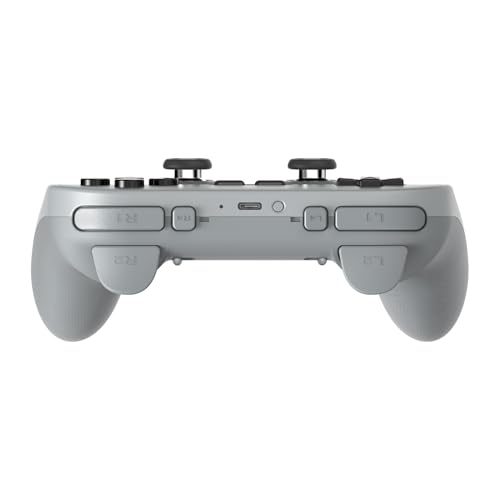 8BitDo Pro 3 Bluetooth Controller for Switch/Switch 2 – TMR Joysticks, Swappable ABXY Buttons, Pro Back Buttons, Charging Dock, Hall Effect Triggers, for Windows, Apple, SteamOS, Android - Gray