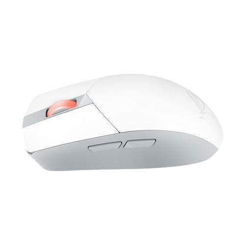 ASUS ROG Strix Impact III Wireless Gaming Mouse, 57 G Lightweight, 36K DPI Sensor, Bluetooth & 2,4GHz RF, ROG SpeedNova, Up to 618hrs Battery Life, Replaceable Switches, ROG Omni Receiver, White