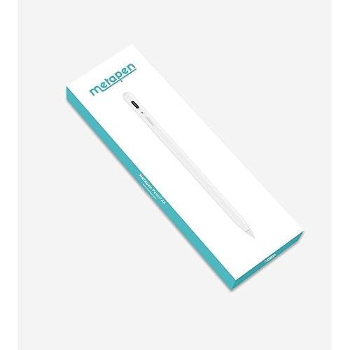 Metapen Pencil A8 for Apple iPad 2018-2025, (2X Faster Charge), Tilt Sensitivity, Pixel Precision, Stylus Pen for iPad 11/10/9/8/7/6th Gen, Pro 12.9/11/13-inch M4, Air 3/4/5/M2/M3, Mini 5/6th, White