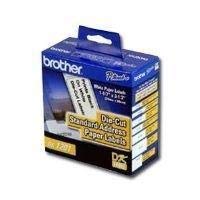 Wholesale CASE of 15 - Brother QL500 Standard Labeling System-Standard Labels, 3-1/7"x1-1/7", 400 Labels/RL, White