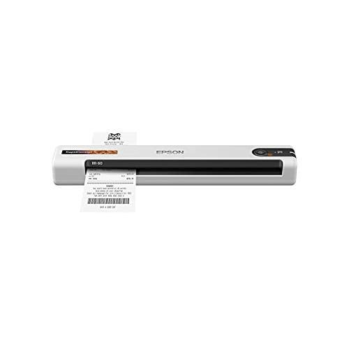 Epson RapidReceipt RR-60 Mobile Color Receipt & Document Scanner with ScanSmart AI PRO Receipt Management & PDF Software for PC & Mac