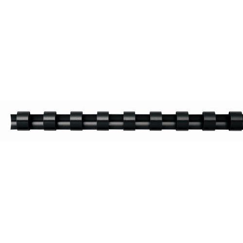 Fellowes Plastic Comb Binding Spines, 3/8 Inch Diameter, Black, 55 Sheets, 100 per Pack, Sold as 5 Pack, 500 Count Total (52325)