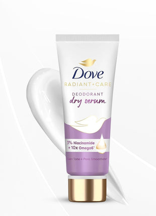 Dove Dry Serum Niacinamide and Omega 6 | Dove Radiant + Care Deodorant Dry Serum | 40ml