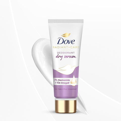 Dove Dry Serum Niacinamide and Omega 6 | Dove Radiant + Care Deodorant Dry Serum | 40ml