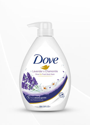 Dove Lavender & Chamomile Go Fresh Body Wash with Relaxing Floral Scent, 1L