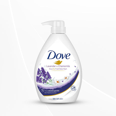 Dove Lavender & Chamomile Go Fresh Body Wash with Relaxing Floral Scent, 1L