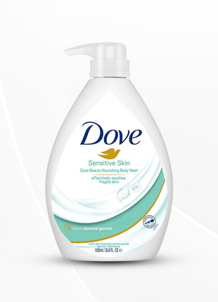 Dove Nourishing Body Wash for Sensitive Skin, 24Hrs Moisture Lock, 1L