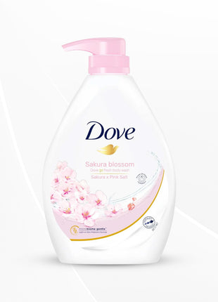 Dove Refreshing Sakura Blossom Body Wash with Himalaya Pink Salt for Replenished Skin, 1L