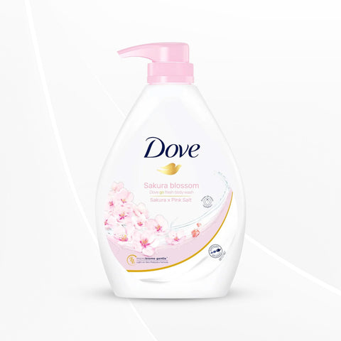 Dove Refreshing Sakura Blossom Body Wash with Himalaya Pink Salt for Replenished Skin, 1L