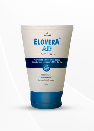 Elovera AD Moisturising Lotion | For Dry Skin | with Ceramides & Probiotic | 100ml