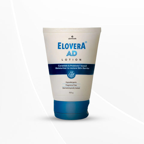 Elovera AD Moisturising Lotion | For Dry Skin | with Ceramides & Probiotic | 100ml