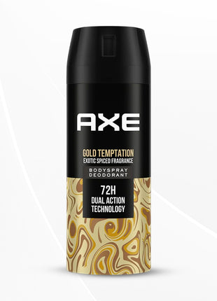 Axe Gold Temptation Long Lasting Deodorant Bodyspray For Men 150 ml