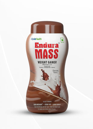 Endura Mass Weight Gainer Powder| Mass Gainer (Chocolate, 1 Kg)