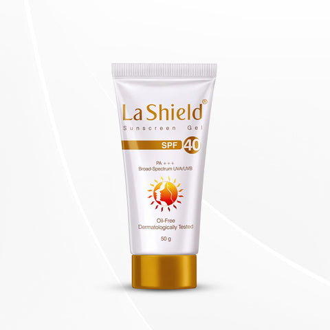 La Shield SPF 40 PA+++ Mineral Sunscreen Gel | Superior Matte Finish, 50g