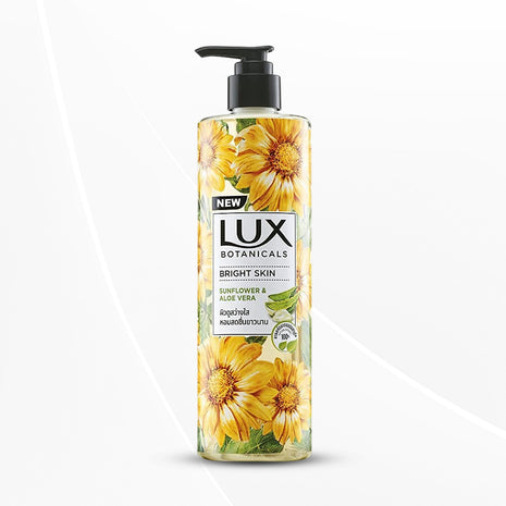 Lux Botanicals Body Wash, Sunflower & Aloe Vera, Shower Gel for Women, 100% Natural Extracts, 450 ml