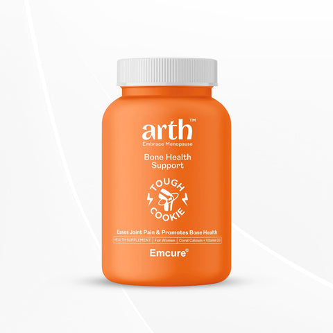 Arth Bone Health Support | High Absorption Coral Calcium (1000mg) + Vitamin D (600 IU) 60 Veg Tablets