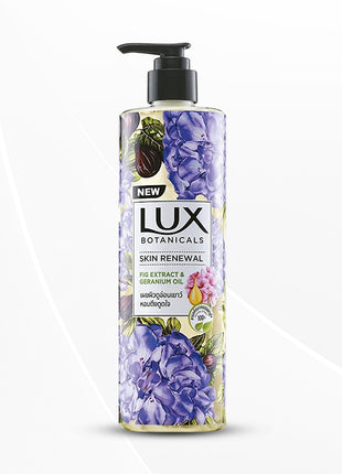 Lux Botanicals Skin Renewal Body Wash with Geranium Oil & Fig Extract for Women, 450 ml